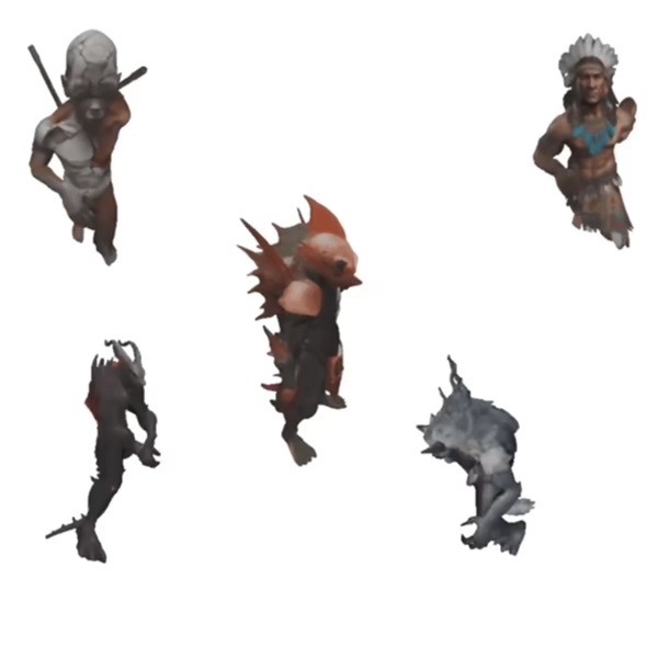 Fantasy Character Collection - Mythical Beings and Warriors