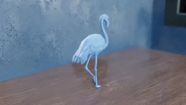 Low Poly Flamingo-0