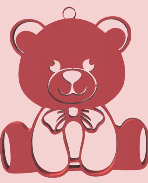 Teddy Bear key Chain-0