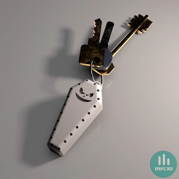 Coffin Keychain Halloween Gasdget casket-2