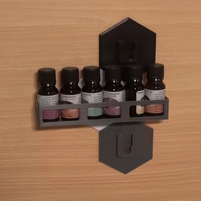 MW Modular Wall Mount Mini Shelf Essential Oil Holder Rack-0