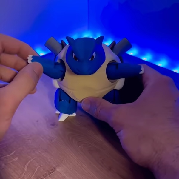 BLASTOISE ARTICOLATO/ FLEXI/ TORTANK-3