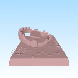 Bear trap token for tabletop game style Heroquest