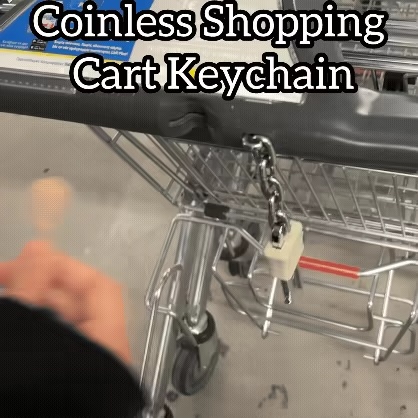 Coinless Shopping Cart Keychain