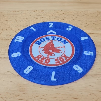 Porta-copos Contador de Bebidas do Boston Red Sox (Cor Única+Multicolorida)