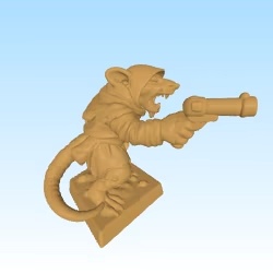 ratskin with pistol tabletop game