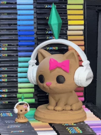 Figura de Memes do Gato Plumbob dos Sims