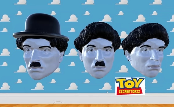 pack 3 cabezas chales chaplin