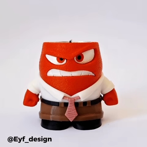 Ira de Inside Out con FUEGO real (Portavelas)