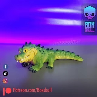 HAPPY CROCODILE - FLEXI - ARTICULATE-0