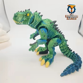 🦖 Rexi – Articulated T-Rex 3D Print Model
