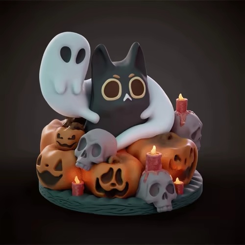 ハロウィーンの猫-0