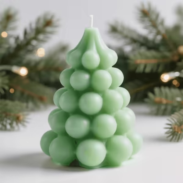 minimal christmas Tree Candle Mold