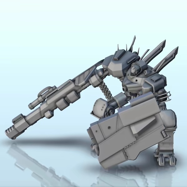 Odtis combat robot (21) - sci-fi science fiction future 40k-0