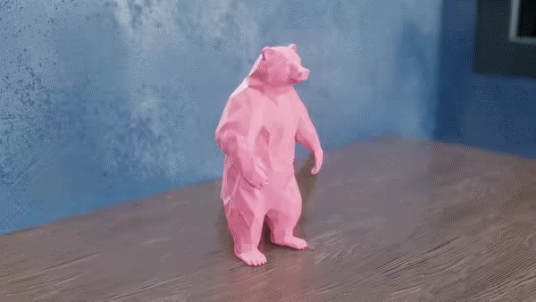 Low Poly Bear-0