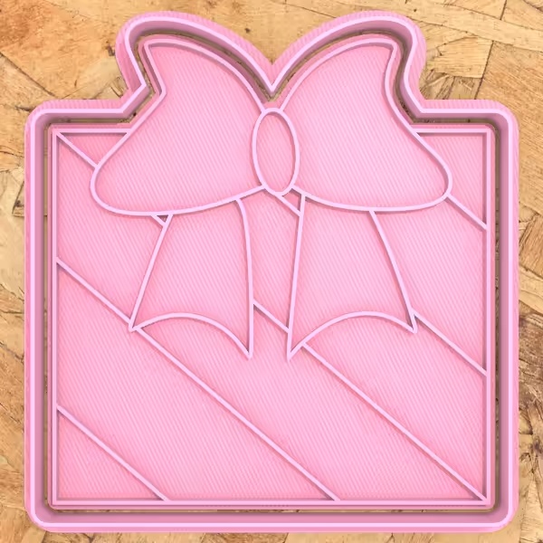 Christmas Gift Box Cookie Cutter