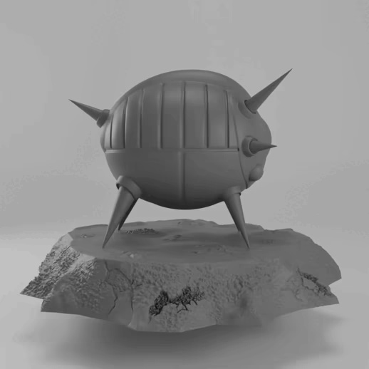 NAVE ESPACIAL DE KATATZ DRAGONBALL Z + BASE-1