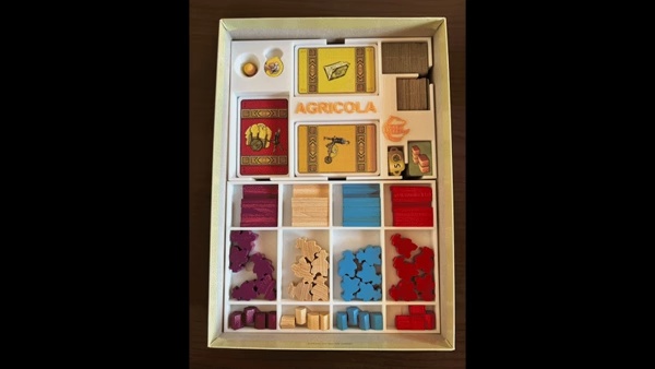 Organizador de Jogo de Tabuleiro Agricola | Inserto | Com Capas