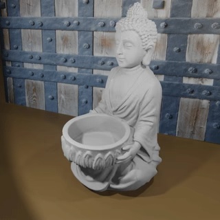 Buddha Candle Bouddha-1
