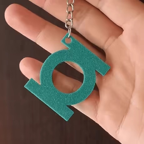 Green Lantern logo keychain-0