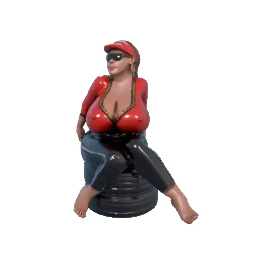 Sex bomb sits on tires
