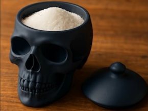 Double-Sided Skull Serving Bowl – Sugar or Salsa