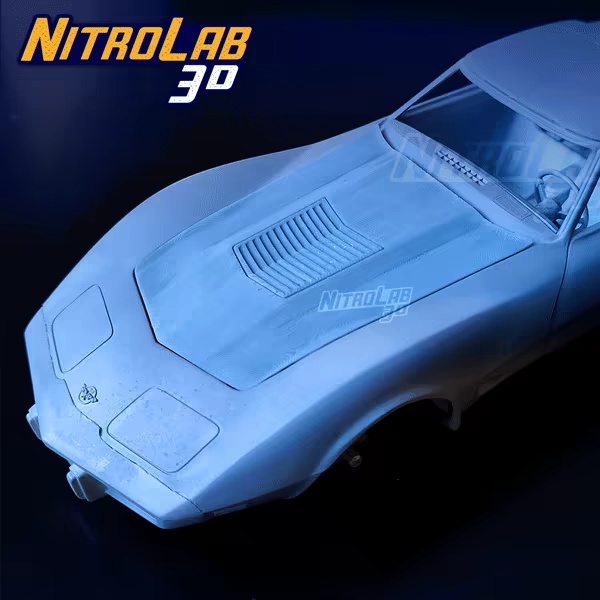 Capó personalizado para maqueta Revell C3 a escala 1:25 (07646)