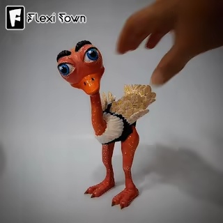 Flexi Print-in-Place Ostrich-1