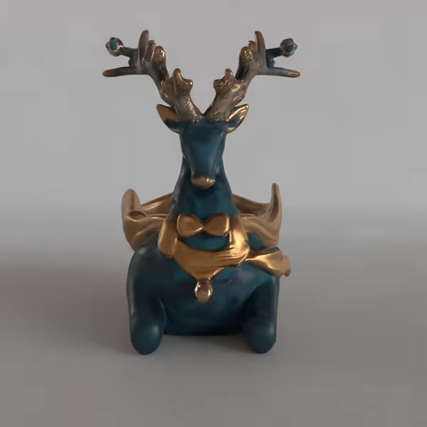 deer planter - vase - garden urn - candy dish - candle holde