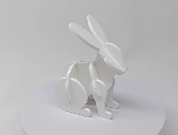 Rabbit Assembly Puzzle Card-1