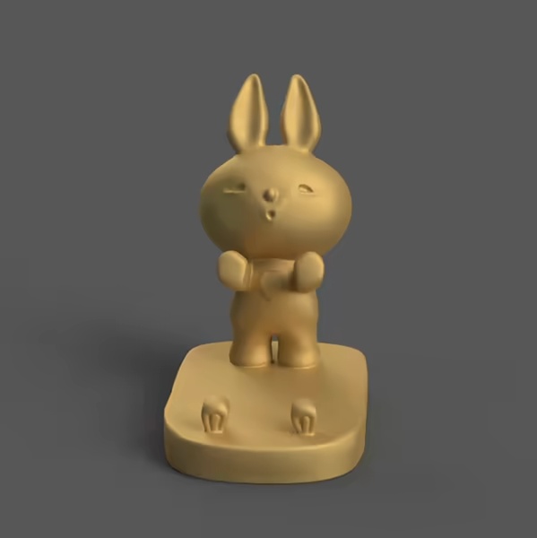 Suporte de Celular de Coelhinho Fofo – Arquivo 3D STL para Decoração de Mesa