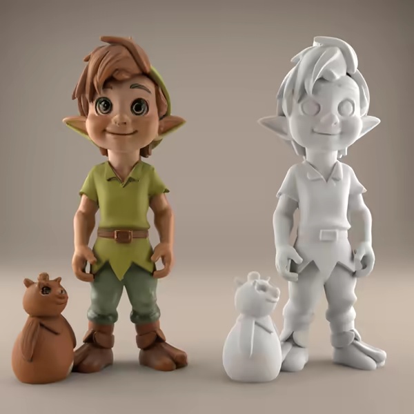 Cute Elf Boy STL File – Fantasy Character for Decoration