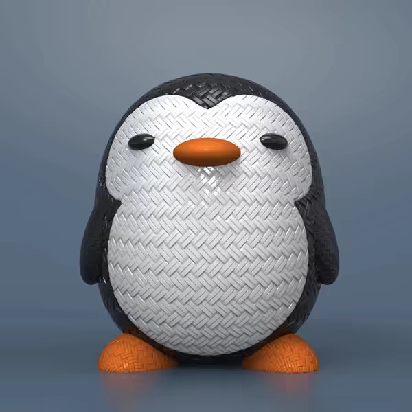 Pingouin tissé