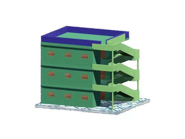 Architecture = 4.95 x 4.17 x 3.88 mm free