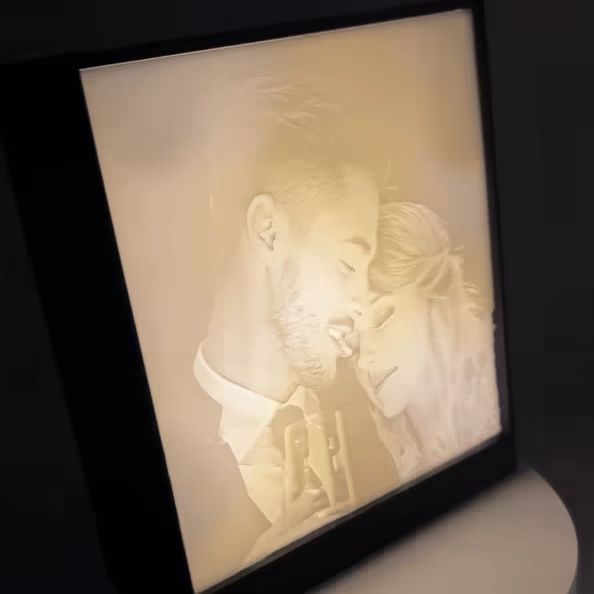 12x12cm Lithophane Lightbox for Fairy Lights