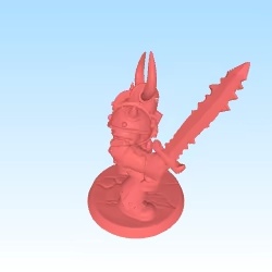 Chaos warrior with sword D&D DSA heroquest