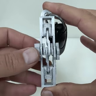 Flat Engine fidget keychain-1