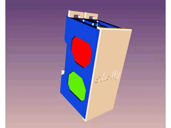 Doble Soporte carril DIN 4 Shelly cuadro eléctrico domótica