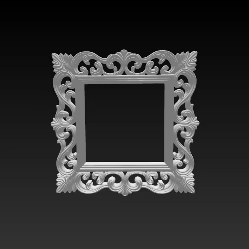 Baroque Ornate Square Frame-1