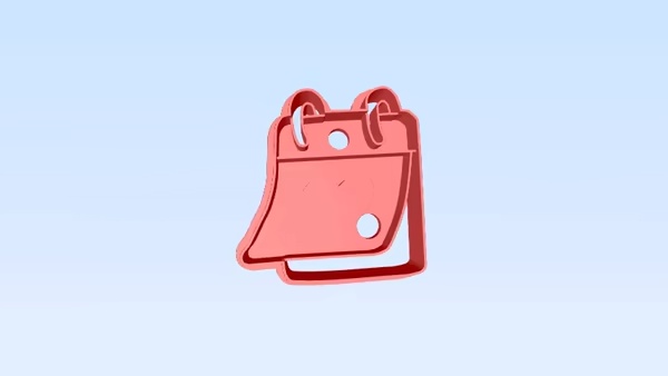 valentine's day - calendar cookie cutter