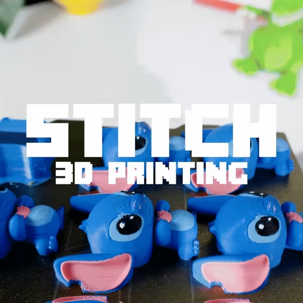 Stitch Flexi 3D – Figura articulada | Llavero e imán-0