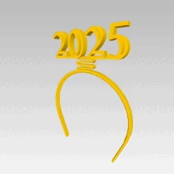 2025 New Years Springy Headband - Old Metro