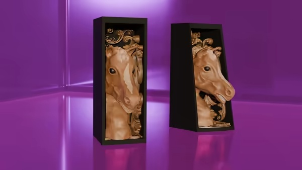 Horse BookNook painted 3mf