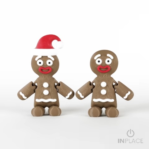 Boneco de Gengibre Articulado Fofo