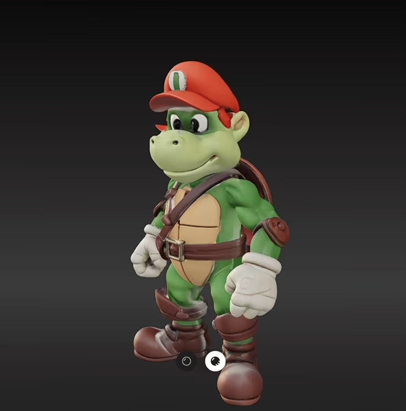 Luigi - Ninja Turtle Style