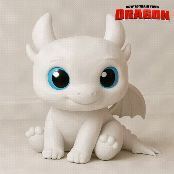 Light Fury - how to train your dragon