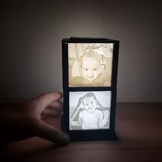 Lampe en lithophane rotative-0