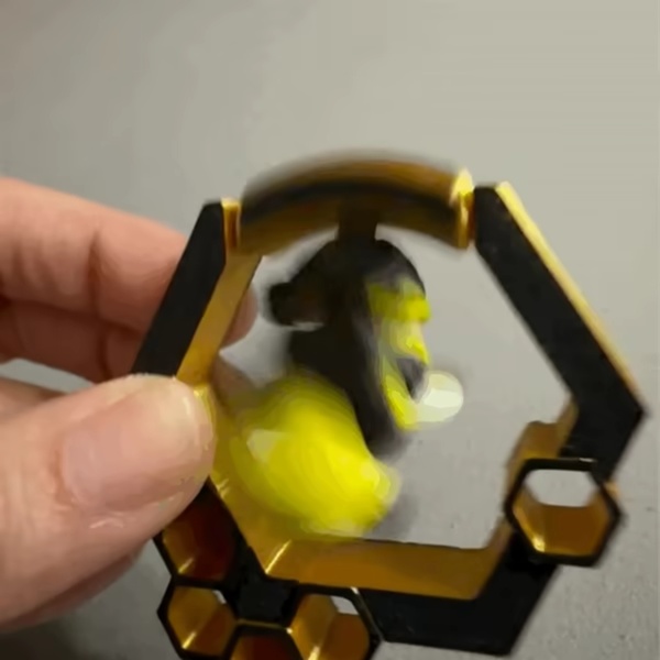 abelha flexível flip/deslize/gire (em colmeia hexagonal de favo de mel)