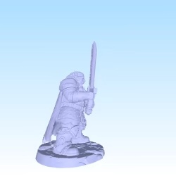 Female warrior with runic sword-0