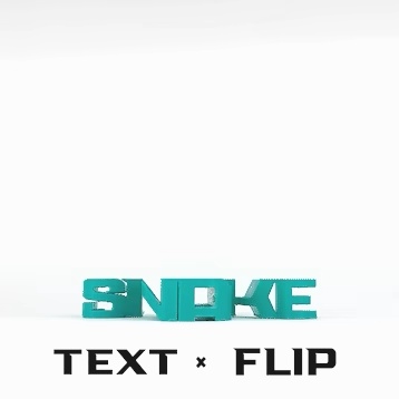 Text Flip - Serpiente